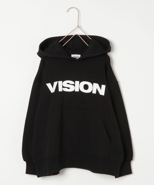 LOWRYS FARM（ローリーズファーム）の「ＶＩＳＩＯＮロゴパーカー　165252（パーカー・キッズ・ブラック/レッド・130cm/150cm/110cm）」の5枚目の写真