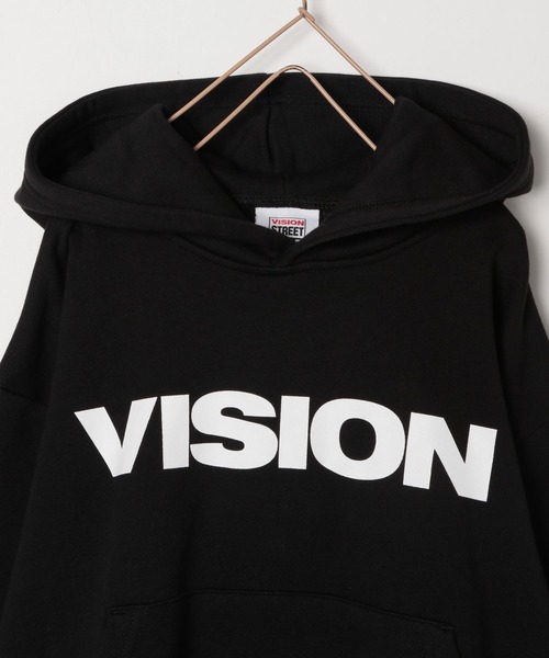 LOWRYS FARM（ローリーズファーム）の「ＶＩＳＩＯＮロゴパーカー　165252（パーカー・キッズ・ブラック/レッド・130cm/150cm/110cm）」の6枚目の写真