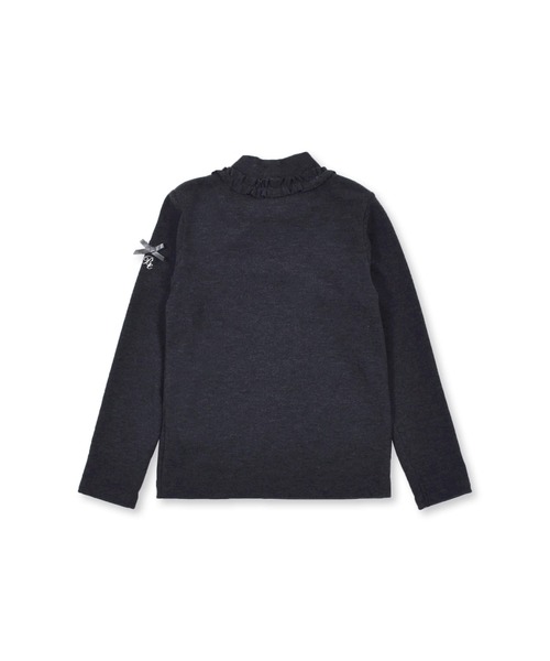 BeBe(ベベ)の「BeBe/日本製ミップストレッチスウェードハイネックTシャツ(80~150cm)(Tシャツ/カットソー・キッズ・グレー/エンジ/オフホワイト・130/150/100/120/90/110/140/80)」の16枚目の写真