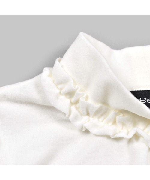BeBe(ベベ)の「BeBe/日本製ミップストレッチスウェードハイネックTシャツ(80~150cm)(Tシャツ/カットソー・キッズ・グレー/エンジ/オフホワイト・130/150/100/120/90/110/140/80)」の20枚目の写真