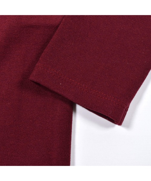 BeBe(ベベ)の「BeBe/日本製ミップストレッチスウェードハイネックTシャツ(80~150cm)(Tシャツ/カットソー・キッズ・グレー/エンジ/オフホワイト・130/150/100/120/90/110/140/80)」の22枚目の写真