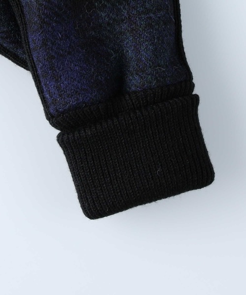 HARRIS TWEED(ハリスツイード)の「【HARRIS TWEED】ハリスツイードグローブ(手袋・メンズ・グレー/グリーン・フリー)」の7枚目の写真