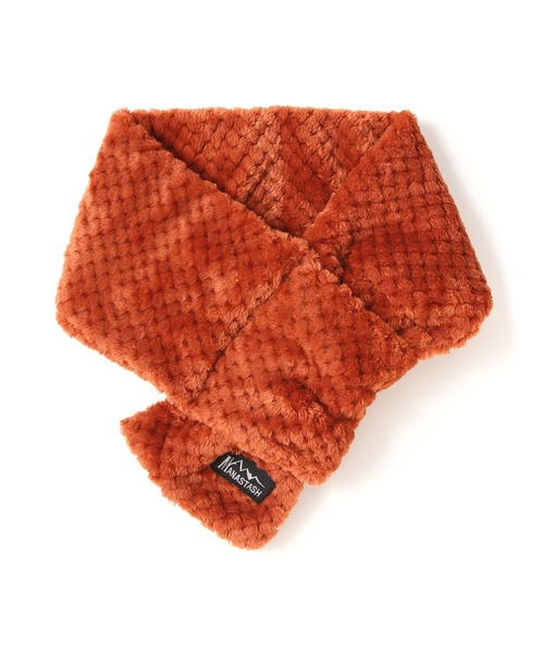 MANASTASH（マナスタッシュ）の「MANASTASH/マナスタッシュ　THERMAL FLEECE MUFFLER サーマルフリースマフラー（マフラー・メンズ・ブラック/その他9/ベージュ・F）」の3枚目の写真