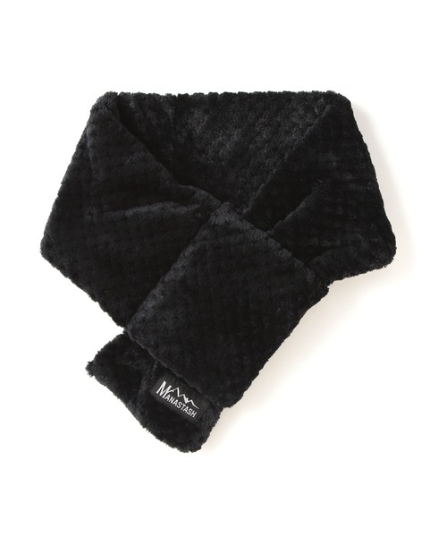 MANASTASH（マナスタッシュ）の「MANASTASH/マナスタッシュ　THERMAL FLEECE MUFFLER サーマルフリースマフラー（マフラー・メンズ・ブラック/その他9/ベージュ・F）」の2枚目の写真