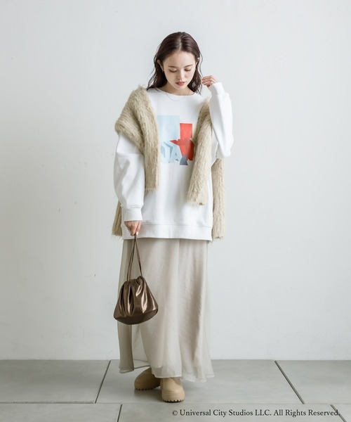 mystic(ミスティック)の「JAWS / スウェット(スウェット・レディース・チャコールグレー/オフホワイト・FREE)」の10枚目の写真