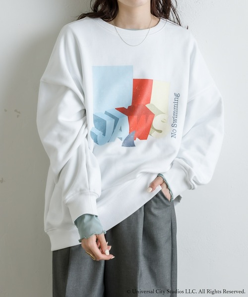 mystic(ミスティック)の「JAWS / スウェット(スウェット・レディース・チャコールグレー/オフホワイト・FREE)」の8枚目の写真