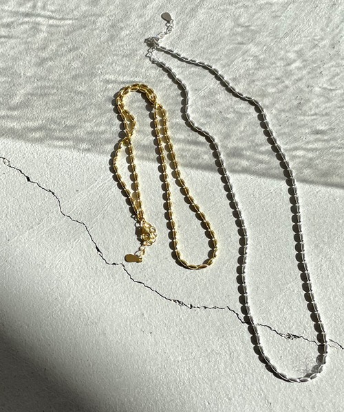 CANAL JEAN（キャナルジーン）の「Pt　ビーディングネックレス（ネックレス・レディース・シルバー/ゴールド・ONE SIZE）」の5枚目の写真