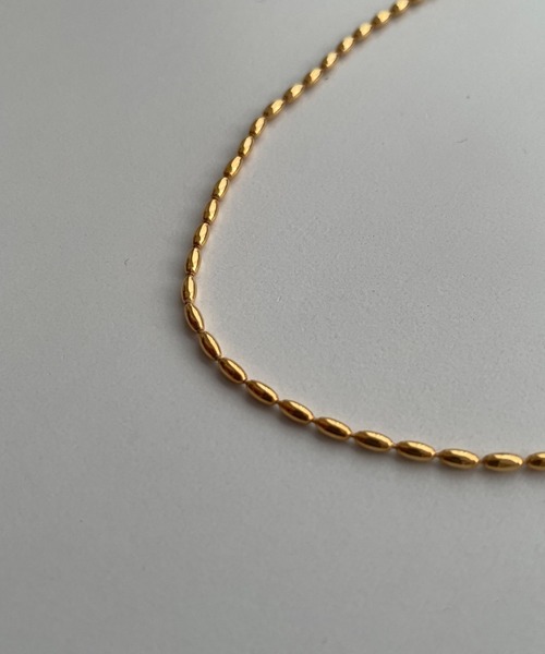 CANAL JEAN（キャナルジーン）の「Pt　ビーディングネックレス（ネックレス・レディース・シルバー/ゴールド・ONE SIZE）」の8枚目の写真