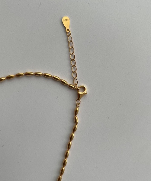 CANAL JEAN（キャナルジーン）の「Pt　ビーディングネックレス（ネックレス・レディース・シルバー/ゴールド・ONE SIZE）」の9枚目の写真