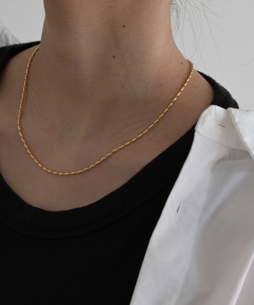 CANAL JEAN（キャナルジーン）の「Pt　ビーディングネックレス（ネックレス・レディース・シルバー/ゴールド・ONE SIZE）」の11枚目の写真