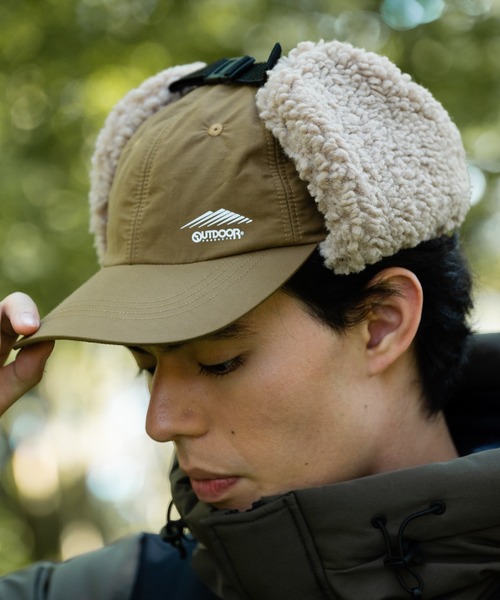 OUTDOOR PRODUCTS（アウトドアプロダクツ）の「【OUTDOOR PRODUCTS/アウトドアプロダクツ】アビエイターキャップ（キャップ・メンズ・カーキ/ベージュ/ブラック・FREE）」の3枚目の写真