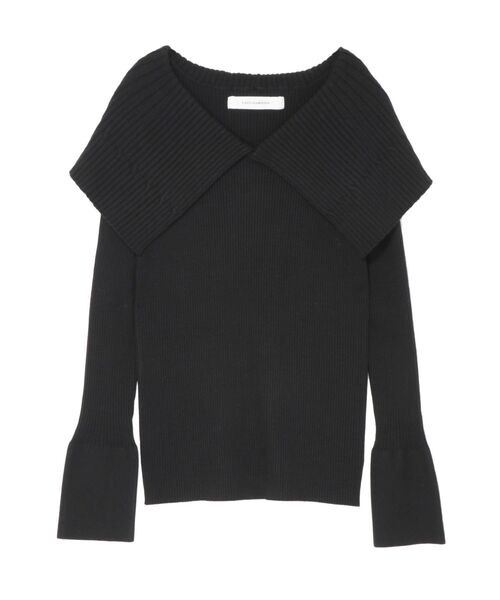 LAGUNAMOON（ラグナムーン）の「ビッグカラーリブニットプルオーバー（ニット/セーター・レディース・ブラック/モカ/アイボリー・FREE）」の20枚目の写真