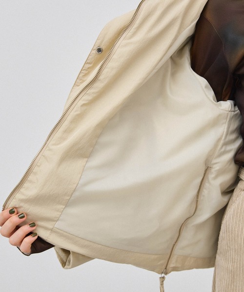 PUBLIC TOKYO（パブリックトウキョウ）の「ショートダウンジャケット（ダウンジャケット/コート・レディース・アイボリー/ブラック・FREE）」の8枚目の写真