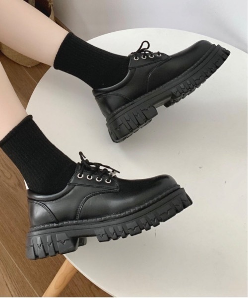 Burner(バーナー)の「【OKUOKU 0909】厚底ローファー oku-shoes-666043387259-33(ローファー・レディース・A・36/38/40)」の2枚目の写真