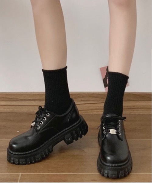 Burner(バーナー)の「【OKUOKU 0909】厚底ローファー oku-shoes-666043387259-33(ローファー・レディース・A・36/38/40)」の6枚目の写真