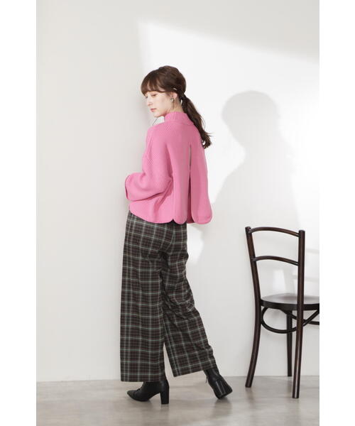 ジル・スチュアートJILL STUART シャーナニット スカラップ スリット