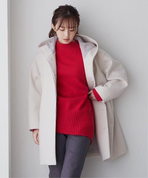 ikka（イッカ）の「ハイネックバックスリットプルオーバー（ニット/セーター・レディース・レモンイエロー/オフホワイト/パープル系その他/ピンク/ブラック・L/M/S）」の20枚目の写真