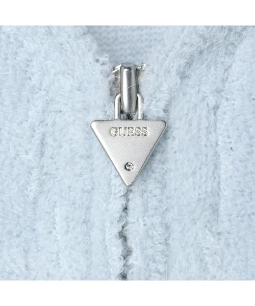 Guess(ゲス)の「Flat Collar Terry Zip-Up(カーディガン/ボレロ・レディース・アイボリー/ライトブルー/ピンク・X-SMALL/SMALL)」の8枚目の写真