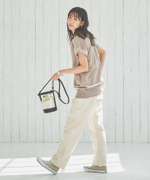 coen（コーエン）の「サラコVネックチルデンベスト（ベスト・レディース・ホワイト/ベージュ・L/M）」の16枚目の写真