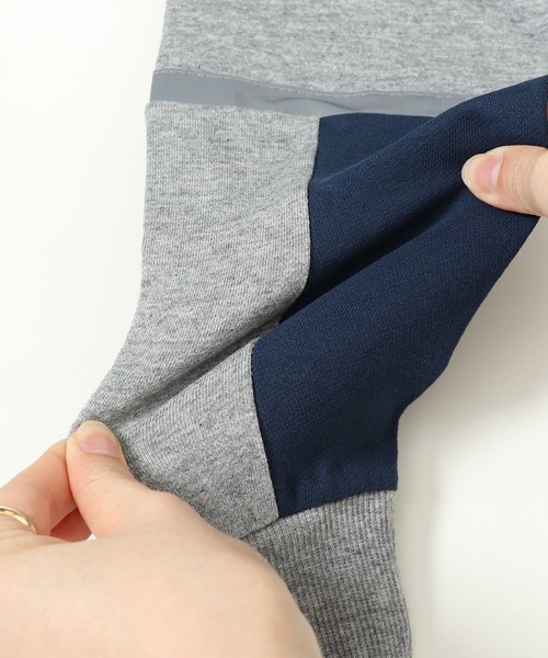 KRIFF MAYER Kid's Collection(クリフメイヤーキッズコレクション)の「袖切替クルー(スウェット・キッズ・ラベンダー/ネイビー/グレー/セージグリーン・120/130/140/150/160/170)」の11枚目の写真