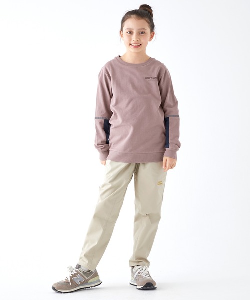 KRIFF MAYER Kid's Collection(クリフメイヤーキッズコレクション)の「袖切替クルー(スウェット・キッズ・ラベンダー/ネイビー/グレー/セージグリーン・120/130/140/150/160/170)」の15枚目の写真