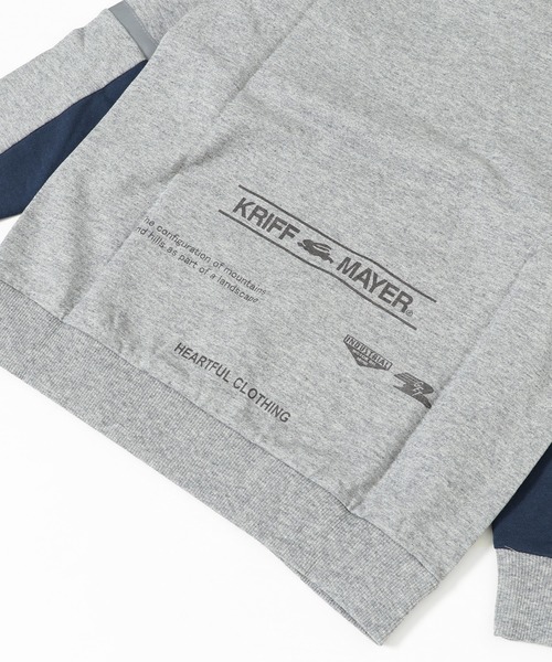 KRIFF MAYER Kid's Collection(クリフメイヤーキッズコレクション)の「袖切替クルー(スウェット・キッズ・ラベンダー/ネイビー/グレー/セージグリーン・120/130/140/150/160/170)」の9枚目の写真