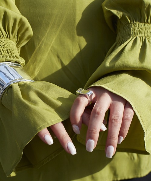 Nothing And Others（ナッシングアンドアザーズ）の「「Nothing And Others/ナッシングアンドアザーズ」Square shape Ring（リング・レディース・シルバー・FREE）」の2枚目の写真