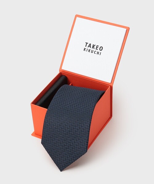 TAKEO KIKUCHI（タケオキクチ）の「◆【名刺入れ付きBOX】 ベーシックセットBOX（ネクタイ・メンズ・ネイビー系1/ネイビー/ネイビー系2・80）」の15枚目の写真