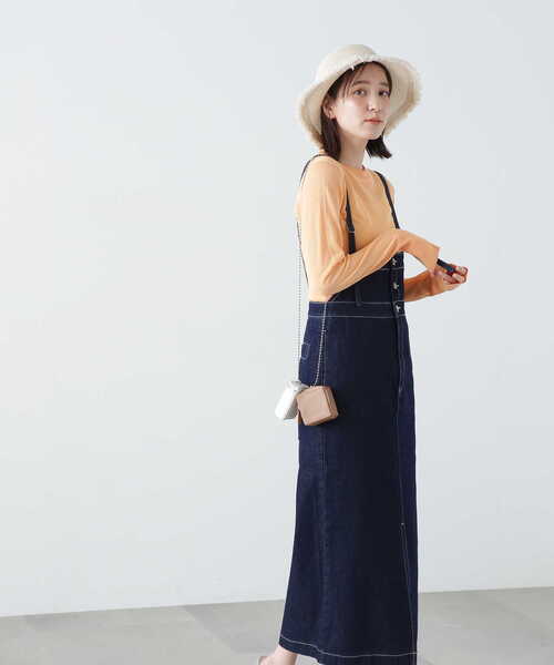 N.(N. Natural Beauty Basic)(エヌエヌナチュラルビューティーベーシック)の「◆シアーシャインニット(ニット/セーター・レディース・ブルー/ピンクベージュ/オレンジ・MEDIUM)」の14枚目の写真