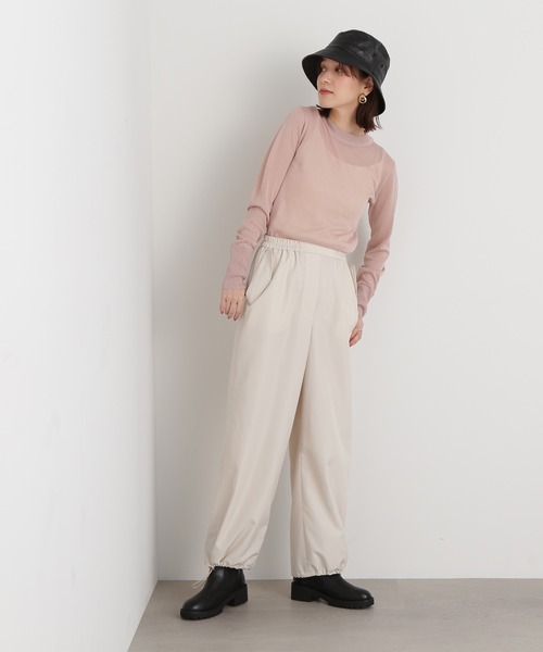 N.(N. Natural Beauty Basic)(エヌエヌナチュラルビューティーベーシック)の「◆シアーシャインニット(ニット/セーター・レディース・ブルー/ピンクベージュ/オレンジ・MEDIUM)」の10枚目の写真