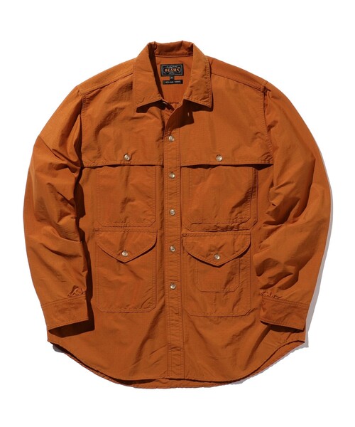 BEAMS PLUS（ビームスプラス）の「BEAMS PLUS / ストレッチ ナイロン リップストップ アドベンチャー シャツ（シャツ/ブラウス・メンズ・オリーブ/サックスブルー/オレンジ・SMALL/MEDIUM/LARGE/X-LARGE）」の10枚目の写真