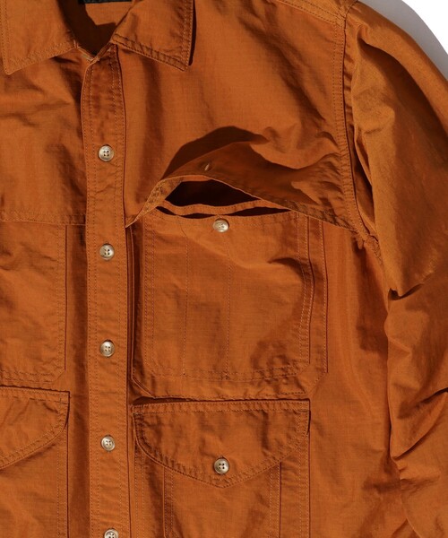 BEAMS PLUS（ビームスプラス）の「BEAMS PLUS / ストレッチ ナイロン リップストップ アドベンチャー シャツ（シャツ/ブラウス・メンズ・オリーブ/サックスブルー/オレンジ・SMALL/MEDIUM/LARGE/X-LARGE）」の13枚目の写真