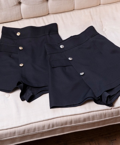 DearMyLoveRose（ディアマイラブローズ）の「スカートライクラップショーパン（その他パンツ・レディース・ブラック×ゴールド/ブラック×シルバー・SMALL/MEDIUM/LARGE/XX-LARGE/X-LARGE）」の8枚目の写真