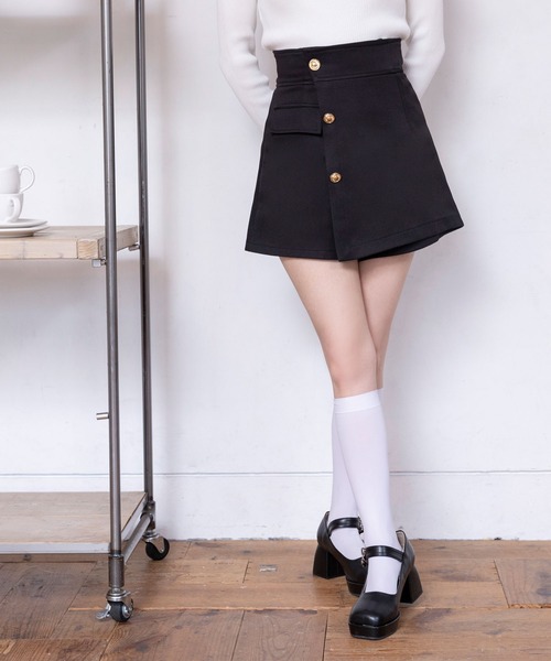 DearMyLoveRose（ディアマイラブローズ）の「スカートライクラップショーパン（その他パンツ・レディース・ブラック×ゴールド/ブラック×シルバー・SMALL/MEDIUM/LARGE/XX-LARGE/X-LARGE）」の12枚目の写真