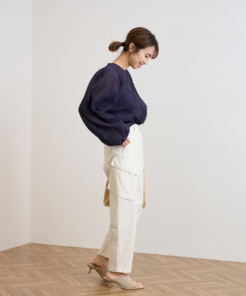 FRAMeWORK（フレームワーク）の「ミリタリーパンツ（カーゴパンツ・レディース・ホワイト系その他/カーキ・34/40/36/38）」の5枚目の写真