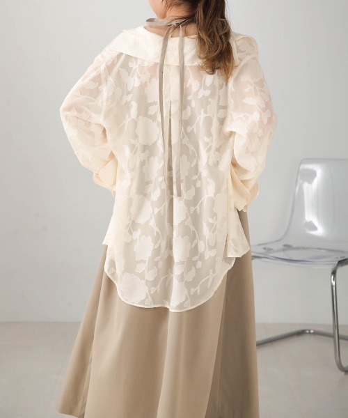 Bab（バブ）の「２WAYストラップジャンパーワンピース（ジャンパースカート・レディース・グレイッシュベージュ/ブラック/ホワイト系その他・M）」の11枚目の写真