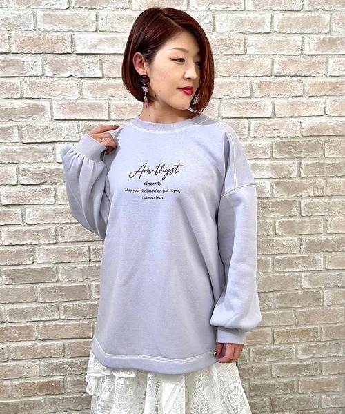 セール】アソート刺繍裏起毛トレーナー（Tシャツ/カットソー）｜axes