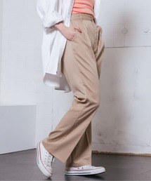 センタープレスフレアパンツ スラックス ワイドレッグ ブーツカット