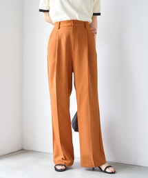 Chaco closet | ダブルクロスセンタープレスタックワイドスラックスパンツ(スラックス)