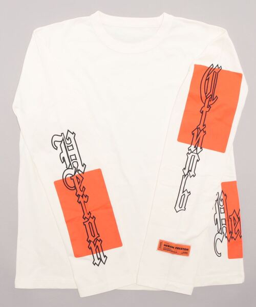 HERON PRESTON(ヘロンプレストン)の「【HERON PRESTON】GOTHIC COLOR BLOCKS LS TEE(Tシャツ/カットソー・メンズ・ホワイト系その他・L)」の2枚目の写真