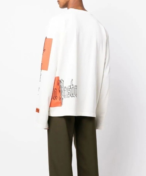 HERON PRESTON(ヘロンプレストン)の「【HERON PRESTON】GOTHIC COLOR BLOCKS LS TEE(Tシャツ/カットソー・メンズ・ホワイト系その他・L)」の5枚目の写真