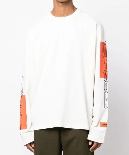 HERON PRESTON(ヘロンプレストン)の「【HERON PRESTON】GOTHIC COLOR BLOCKS LS TEE(Tシャツ/カットソー・メンズ・ホワイト系その他・L)」の6枚目の写真