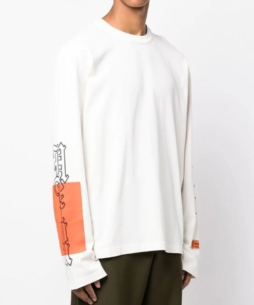 HERON PRESTON(ヘロンプレストン)の「【HERON PRESTON】GOTHIC COLOR BLOCKS LS TEE(Tシャツ/カットソー・メンズ・ホワイト系その他・L)」の4枚目の写真