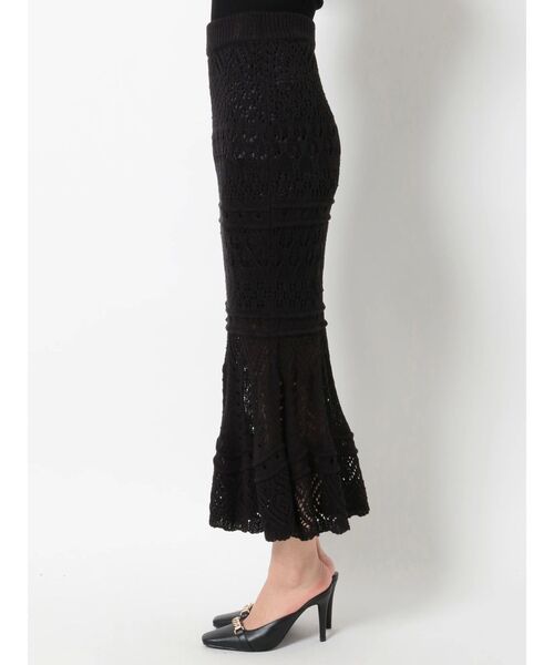 RESEXXY（リゼクシー）の「鈎針マーメイドスカート（スカート・レディース・ブラック/ベージュ/ブルー/アイボリー・FREE）」の7枚目の写真