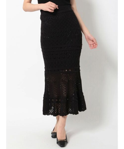 RESEXXY（リゼクシー）の「鈎針マーメイドスカート（スカート・レディース・ブラック/ベージュ/ブルー/アイボリー・FREE）」の16枚目の写真