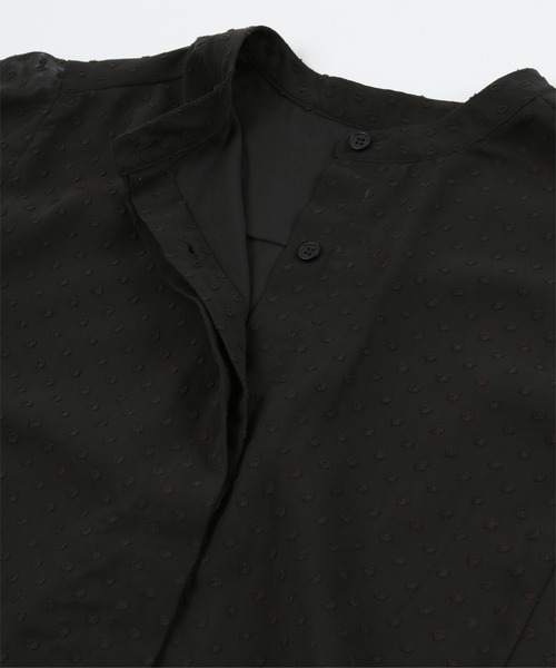 シアードットフレアスリーブブラウス