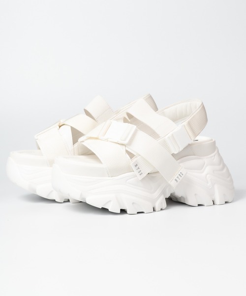 STEVE MADDEN（スティーブマデン）の「ボリュームソールベルトサンダル/STEVE MADDEN VOLTZ-RS（サンダル・レディース・ホワイト/マルチ/ブラック・22.5cm/23cm/23.5cm/24cm/24.5cm）」の14枚目の写真