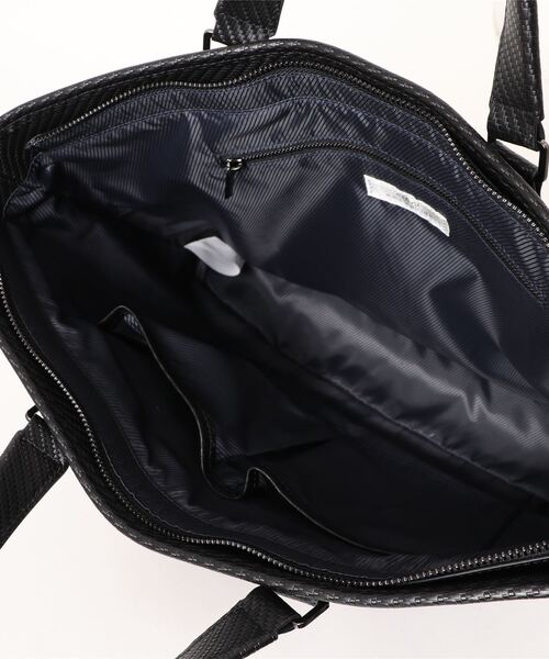 MONSIEUR NICOLE（ムッシュニコル）の「【ex/tra】2WAY レザーブリーフケース（トートバッグ・メンズ・グレイッシュベージュ/ブラック・FREE）」の5枚目の写真