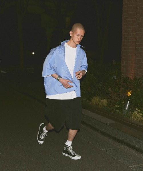 fuv.(ファブ)の「fuv - wide denim short pants half pants ワイドデニムショートパンツ ハーフパンツ(デニムパンツ・メンズ・ブラック/ブルー・SMALL/MEDIUM/LARGE)」の10枚目の写真