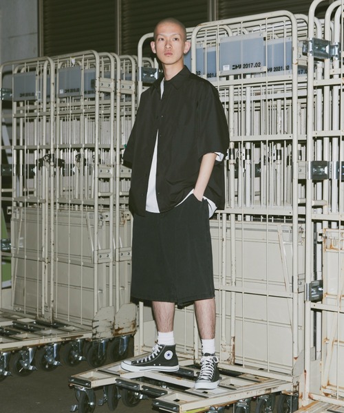 fuv.(ファブ)の「fuv - wide denim short pants half pants ワイドデニムショートパンツ ハーフパンツ(デニムパンツ・メンズ・ブラック/ブルー・SMALL/MEDIUM/LARGE)」の12枚目の写真